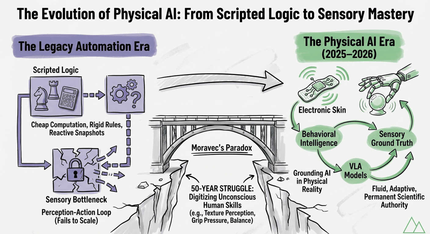 The Closing of the Moravec Gap: Strategic Infrastructure for the Physical AI Era